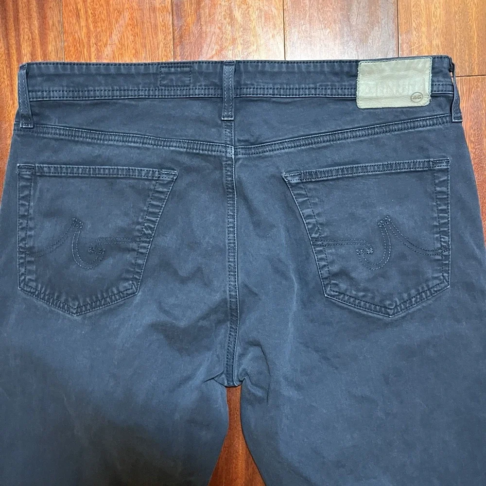 AG Adriano Goldschmied The Everett Slim Straight Jeans Mens 36x32 Dark Wash Blue